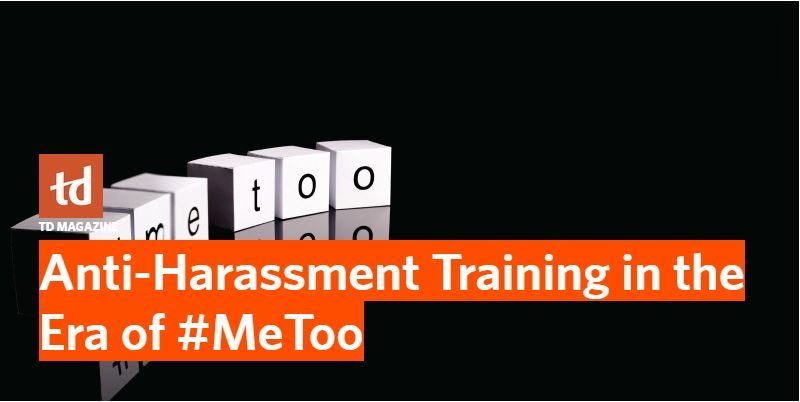 Anti-harassment training in the era of #MeToo